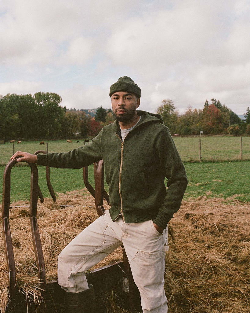 Full-Throttle Moto-Hoodie - Spruce