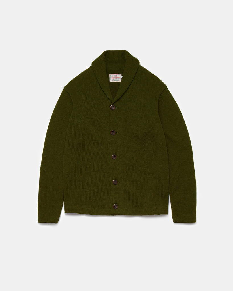 Oxford Shawl Sweater - Loden