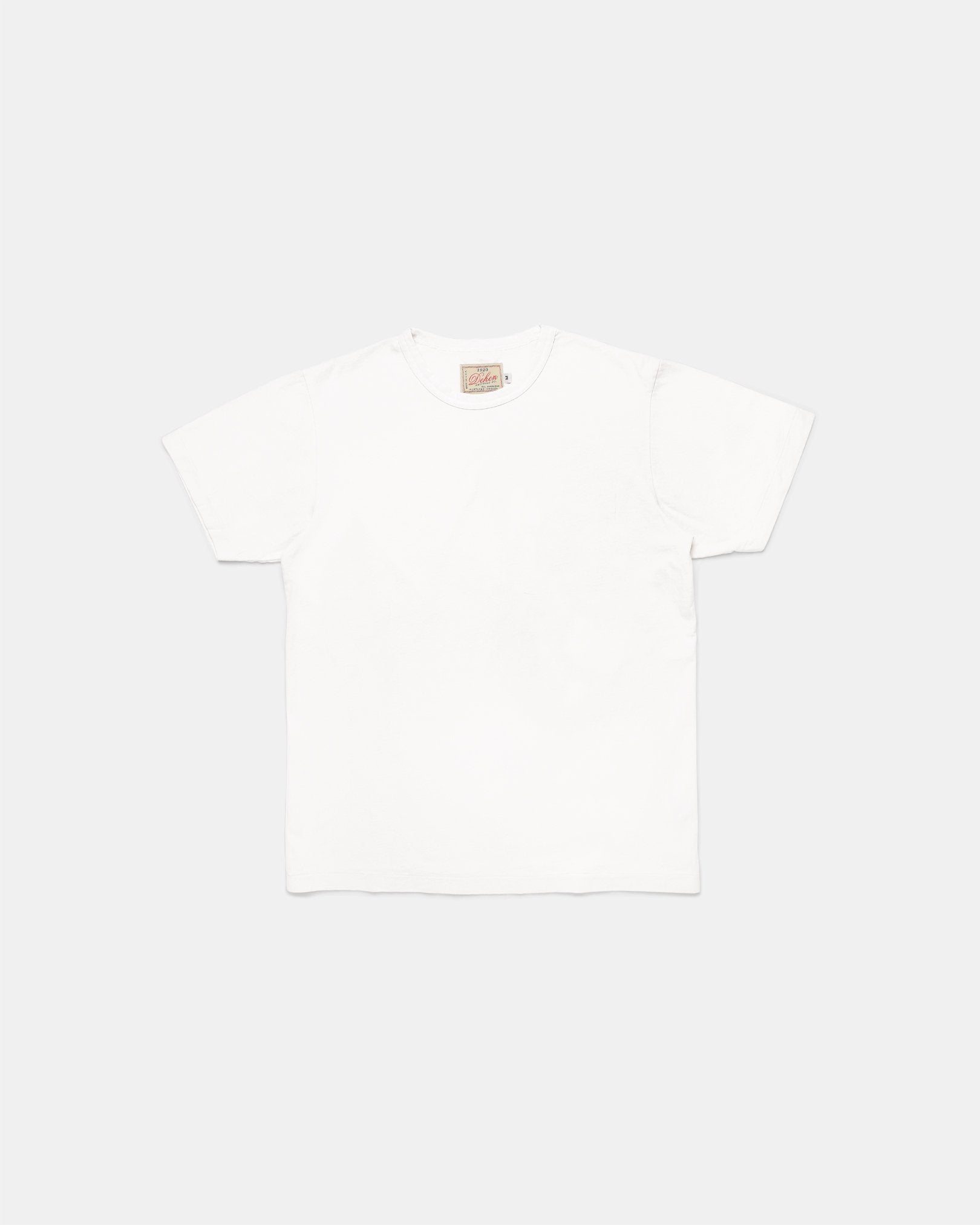 Dehen 1920 アメリカ製 HDOST プリント Tシャツ ホワイト Dehen 1920 Heavy Duty T-Shirt - White | T-Shirts | Huckberry