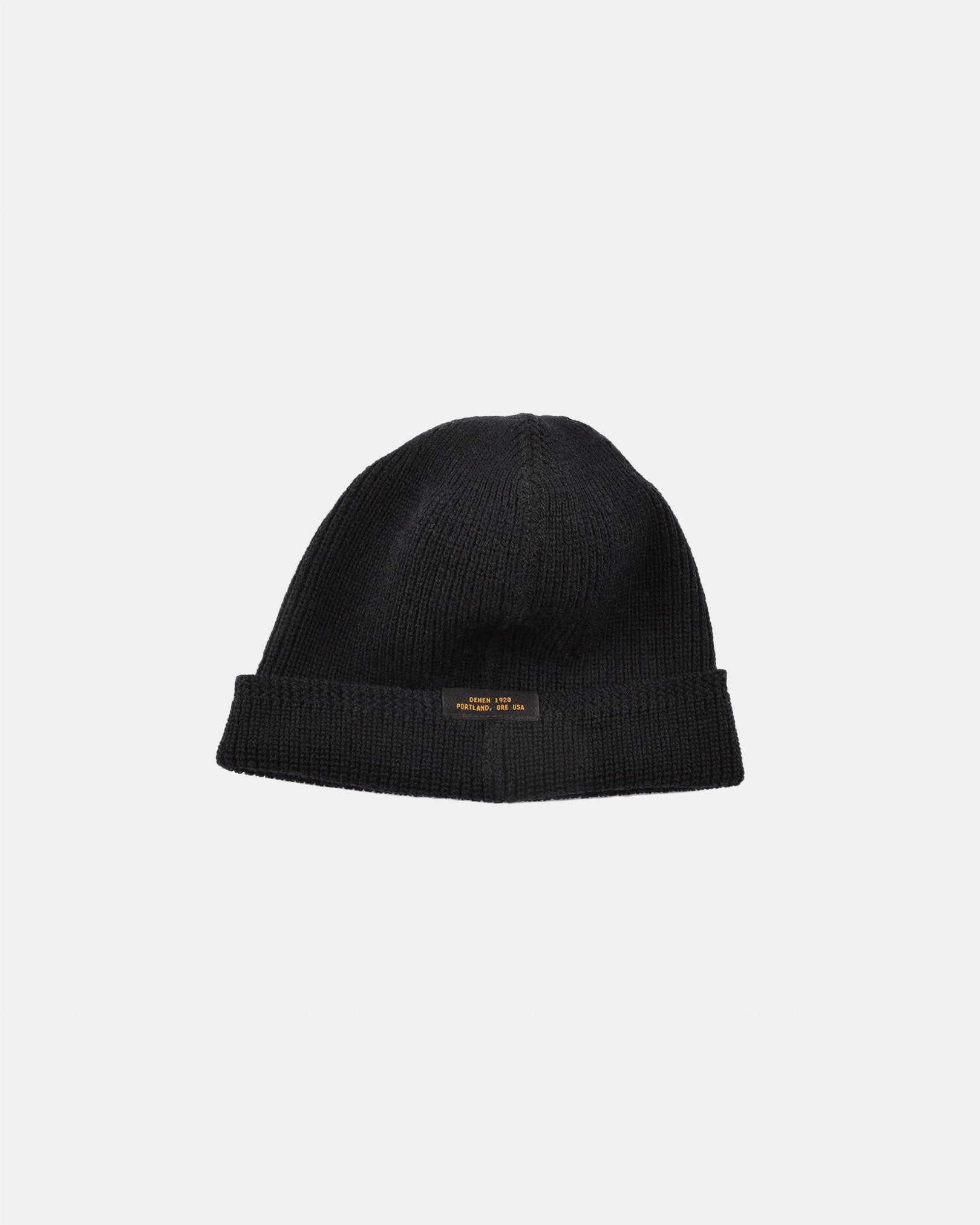 Wool Knit Watch Cap Loden Navy Mix – Dehen 1920 - Main Image
