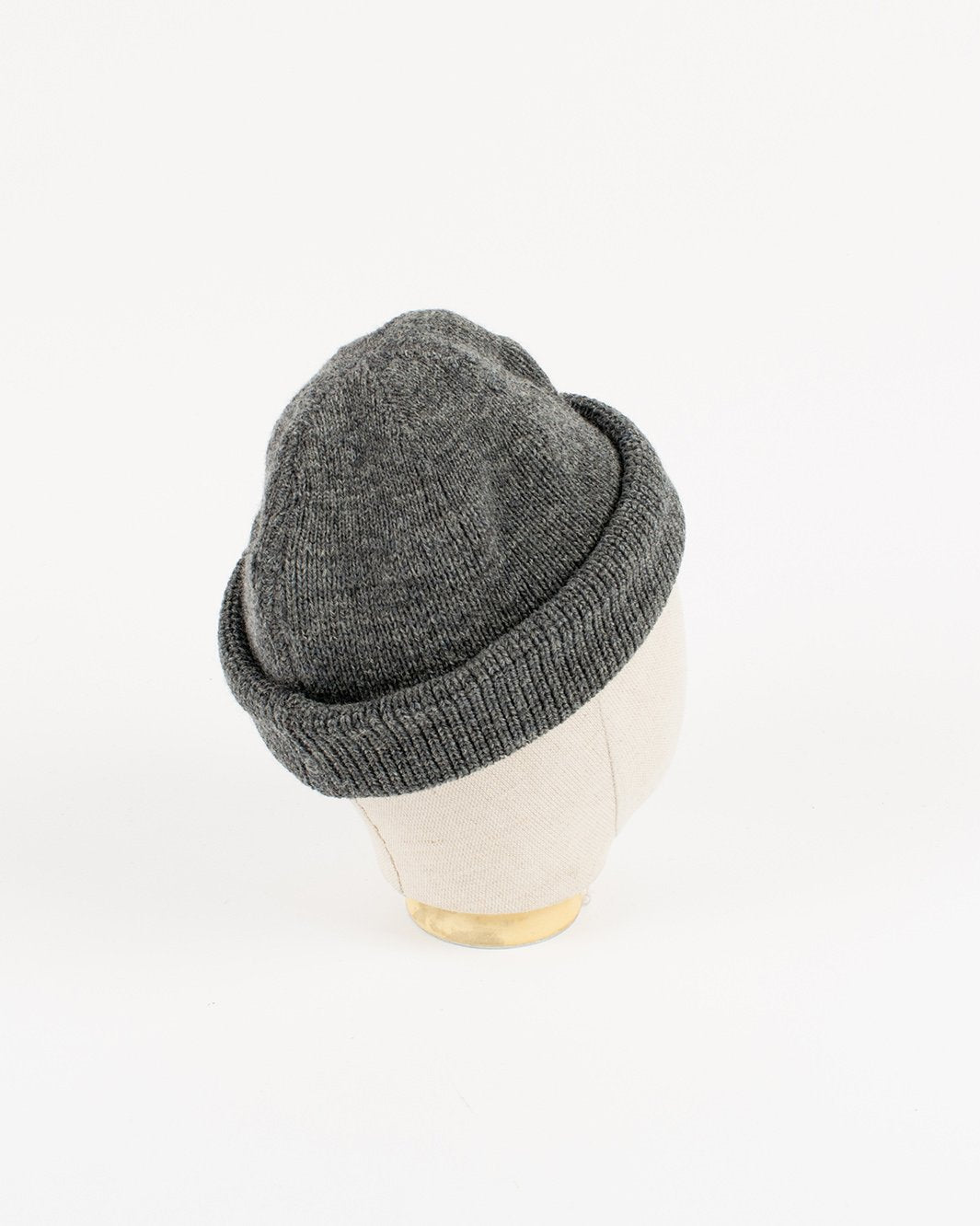 Wool Knit Watch Cap Charcoal - Main Image