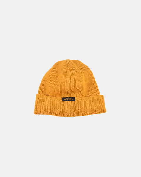 Wool Knit Watch Cap - Old Gold – Dehen 1920 Wool Knit Watch Cap - Old Gold – Dehen 1920