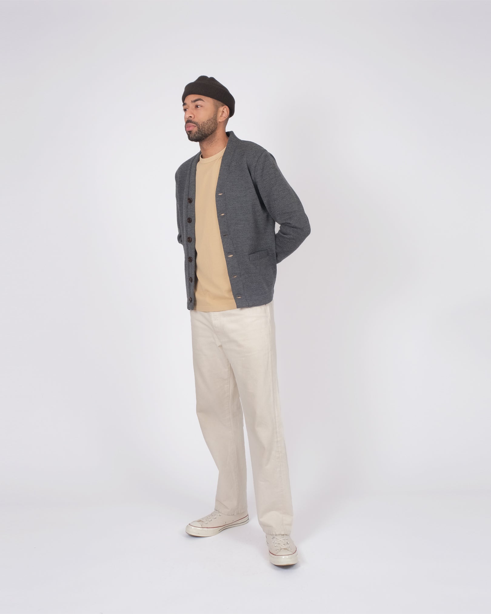 BASIC CARDIGAN - Grey