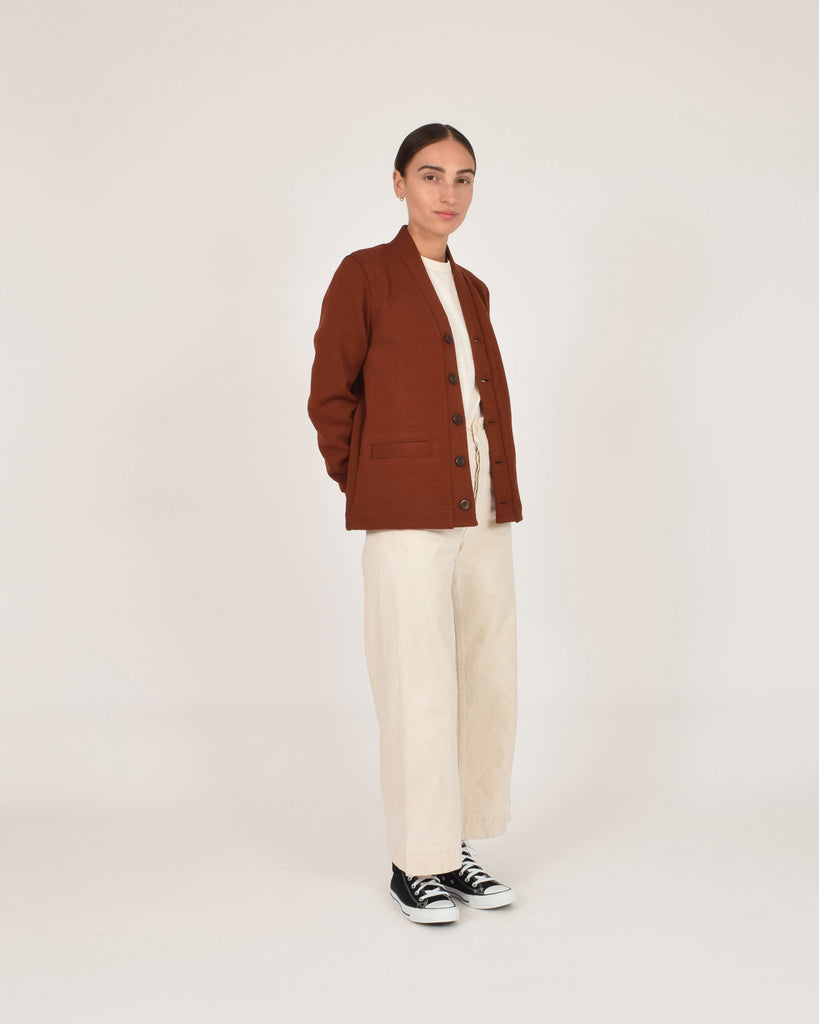 Women's Classic Cardigan - Tobacco