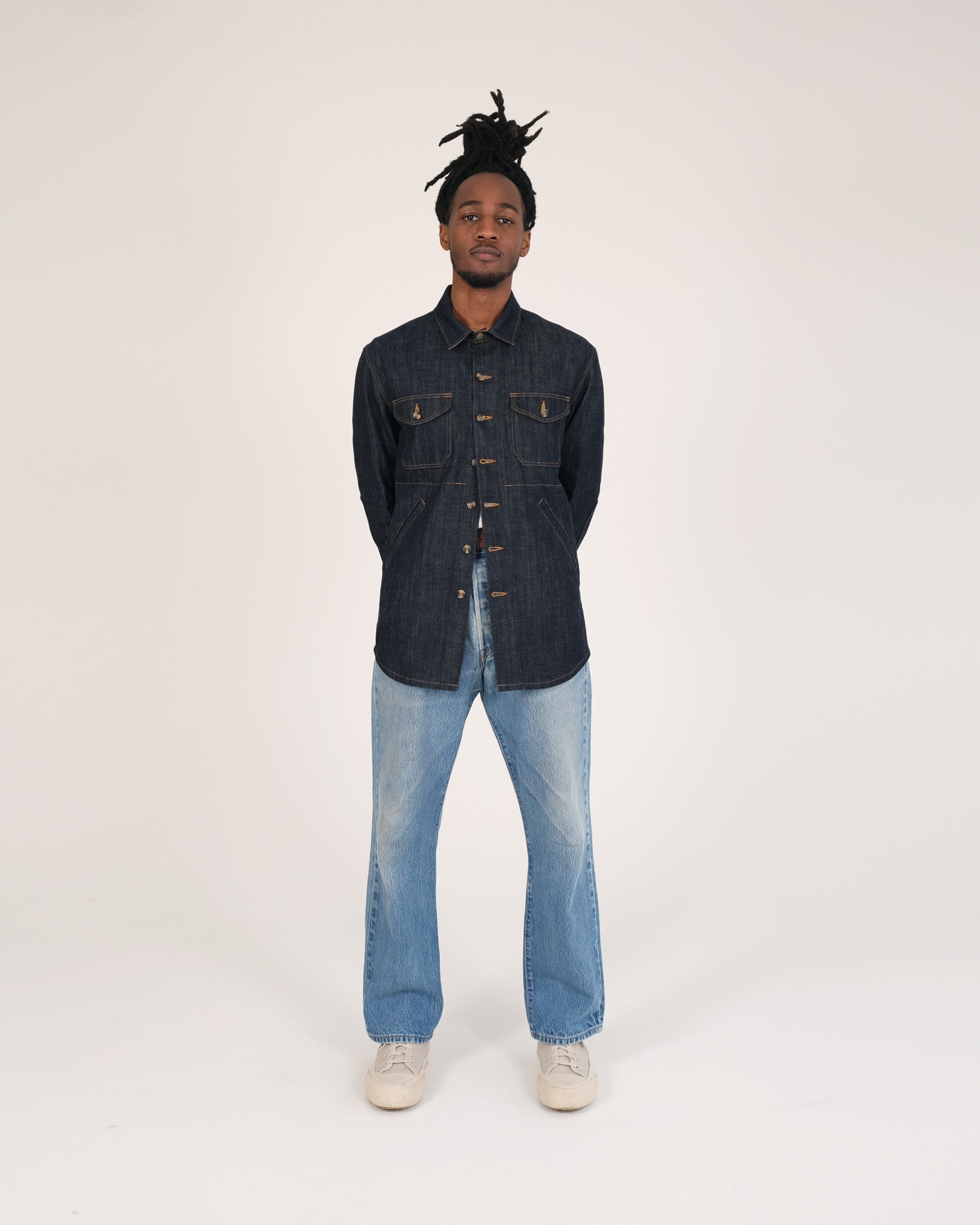 Crissman Overshirt - Indigo Denim – Dehen 1920