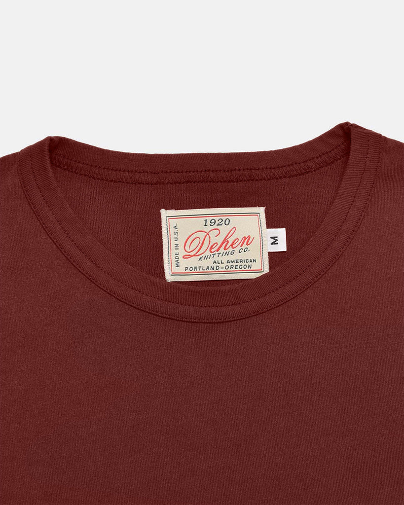 Heavy Duty Long Sleeve Tee - Single Pocket - Tobacco