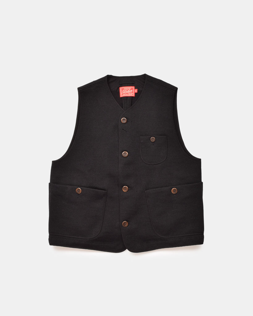 Knit Utility Vest - Black