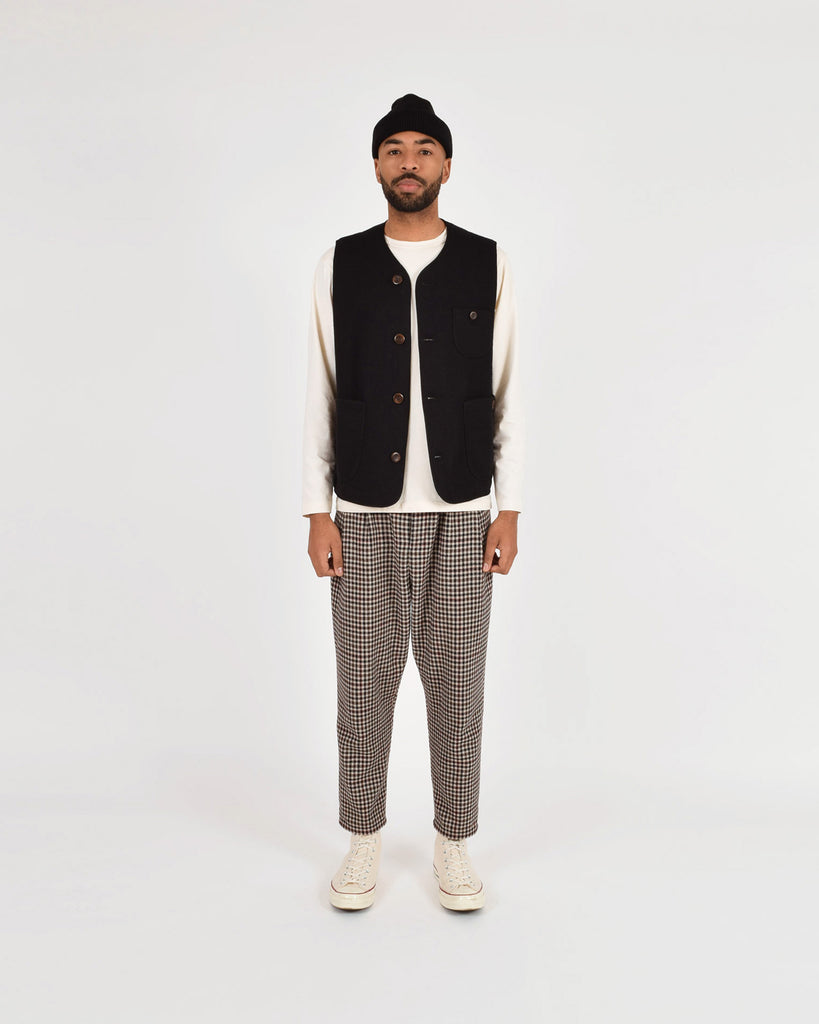 Knit Utility Vest - Black