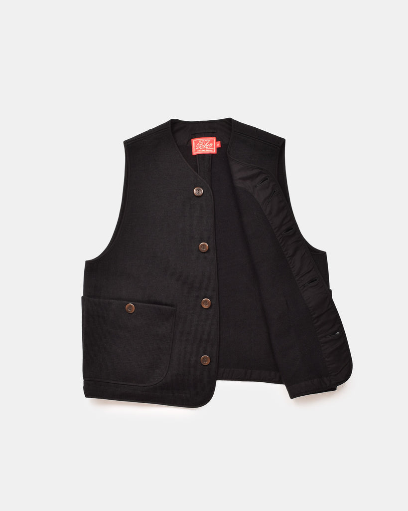 Knit Utility Vest - Black