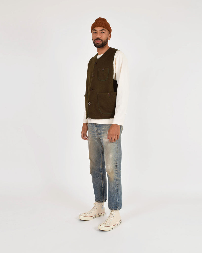 Knit Utility Vest - Loden