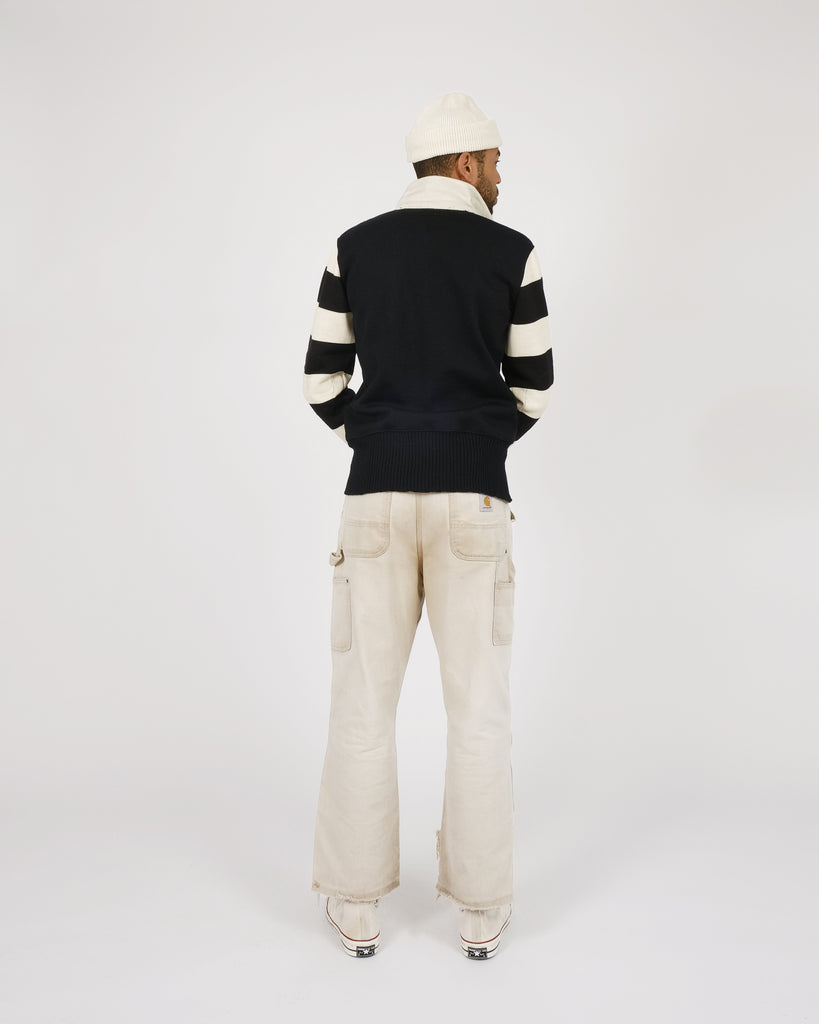 Motorcycle Sweater - Black / Off White