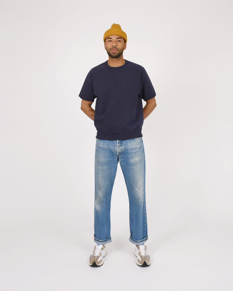 Short Sleeve Heavy Duty Crew - Navy