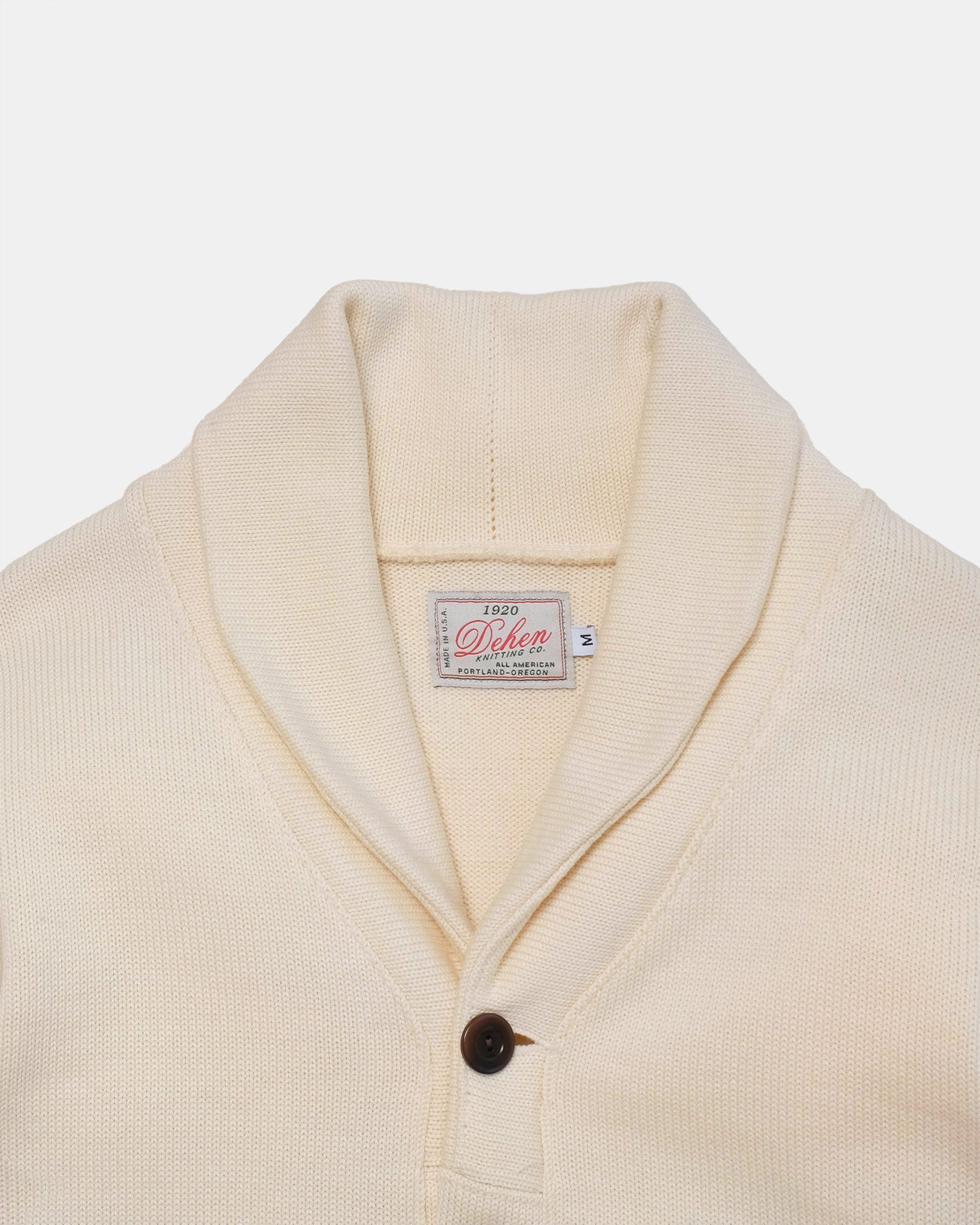 tæmme Tøm skraldespanden aflange Shawl Sweater Coat - Off White – Dehen 1920