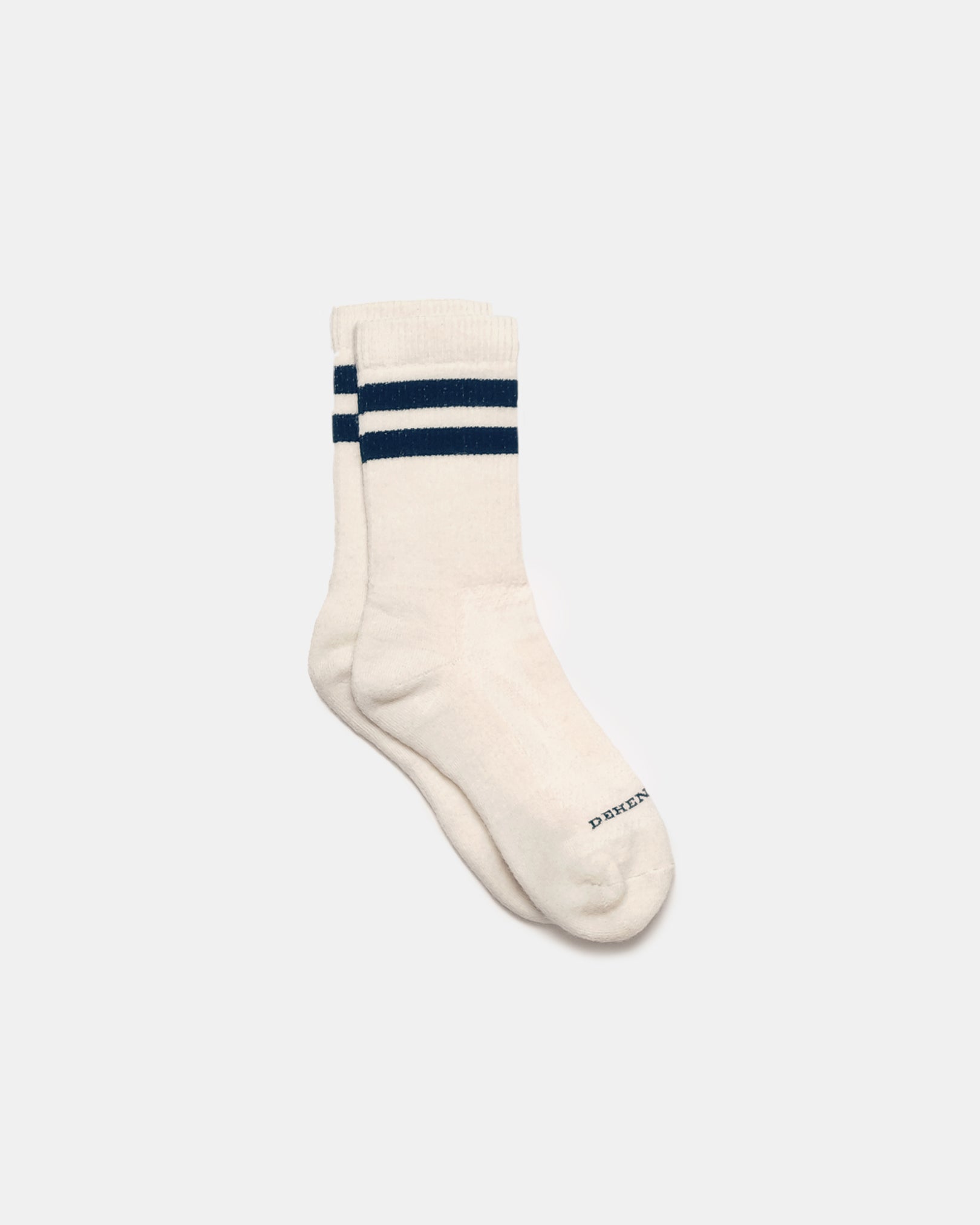 Heavy Duty Wool Socks - Off White Navy – Dehen 1920