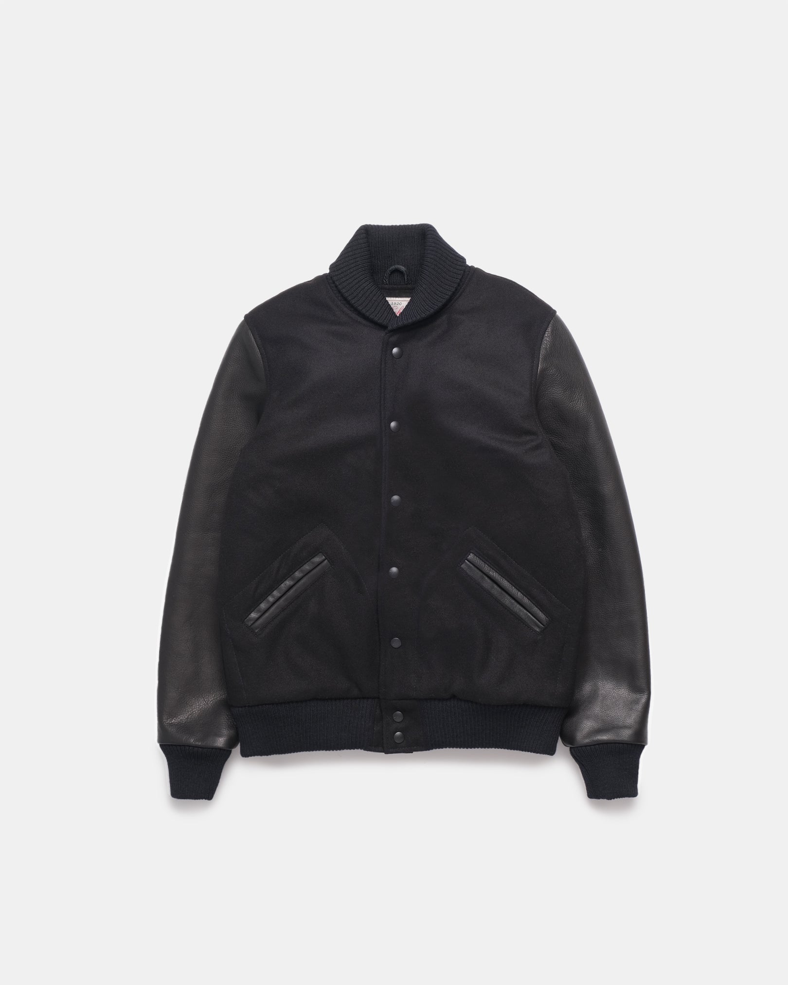 varsity jacket black