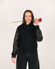 Women's Varsity Jacket - Black - View 6