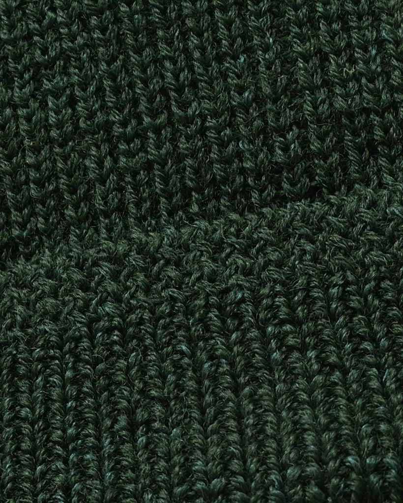 Wool Knit Watch Cap - Pine