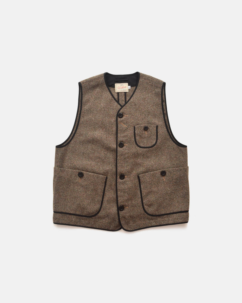 Woven Utility Vest - Camo Tweed