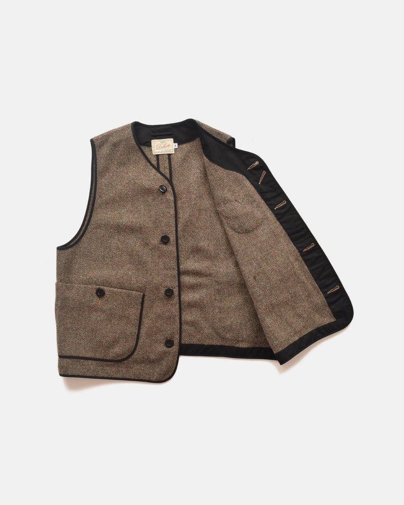 Woven Utility Vest - Camo Tweed